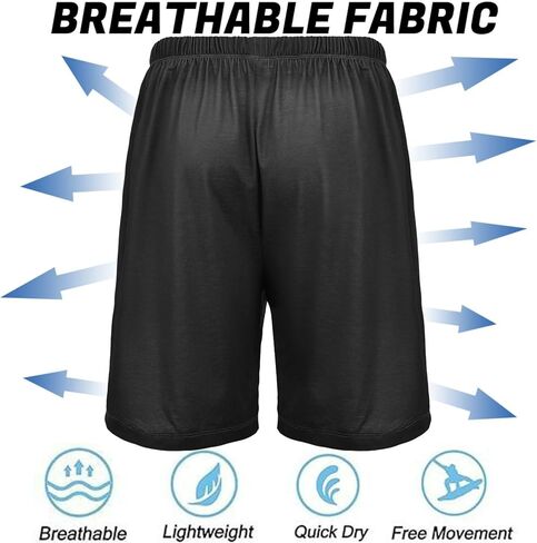 visesunny Men's Pajama Shorts Summer Comfy Sleep Shorts for Men Pjs Bottoms pants with Pockets in Saudi Arabia