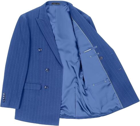 Men's Suit Set,3 Pieces Plaid Suit for Men Slim Fit Formal Bussiness Wedding Suit Prom Tuxedos Suit Blazer Vest Pant in Saudi Arabia