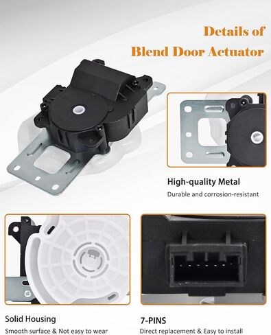 Honda CR-V HVAC Air Blend Door Actuator 79160-SNE-A01 Air Mix Blend Actuator Motor Assembly Compatible with 2007 2008 2009 2010 2011 Honda CRV Main Recirculation Replace# 604-340 in Saudi Arabia