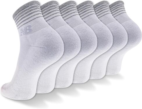 New Balance Women's Performance Cushioned Ankle Socks-6 Pairs-Moisture Wicking in Saudi Arabia