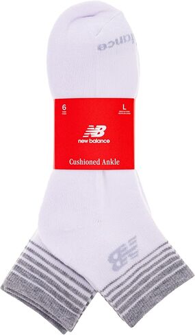 New Balance Women's Performance Cushioned Ankle Socks-6 Pairs-Moisture Wicking in Saudi Arabia