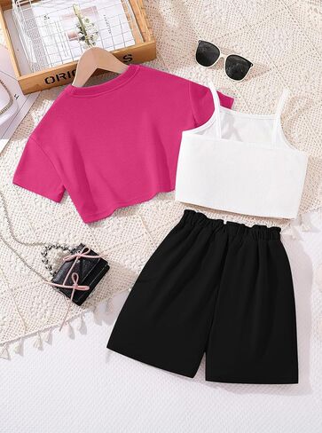 ملابس الصيف المكونة من 3 قطع الفتاة الرسوم in Kuwait