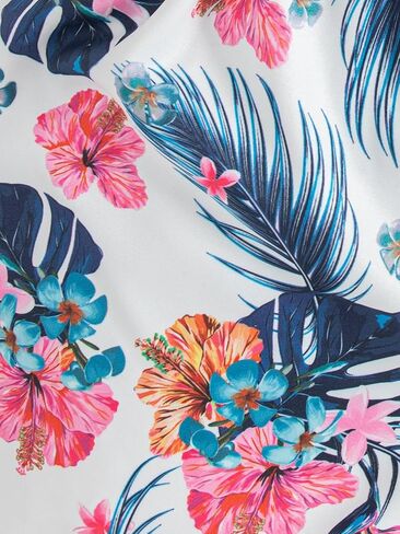 Girls 2 Piece Outfits Summer Clothes Ruffle Short Sleeve Shirts Top and High Waist Floral Shorts Set with Belt in Saudi Arabia
