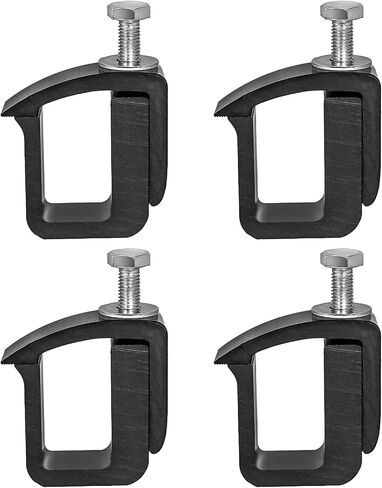 AA-Racks P-AC-02 Clamp for Truck Cap, Camper Shell, Topper for a Short Bed Pickup Truck (Set of 4),Black in Saudi Arabia