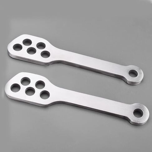 Motorcycle Lowering Links Kit Drop 20MM Compatible With Suzuki DL650 V-STROM 650 Thickness 7MM 304 stainless steel Silver（height goes down） in Saudi Arabia