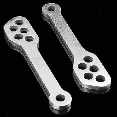 Motorcycle Lowering Links Kit Drop 20MM Compatible With Suzuki DL650 V-STROM 650 Thickness 7MM 304 stainless steel Silver（height goes down） in Saudi Arabia