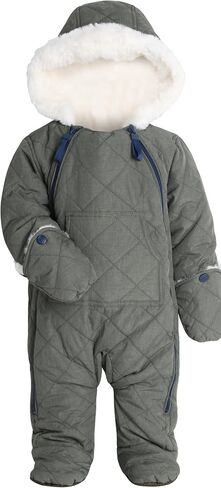 URBAN REPUBLIC Baby Boys' Pram Snowsuit - Quilted Fleece Lined Snowsuit with Gloves - Outerwear Coveralls (Sizes: 3-9M) in Saudi Arabia