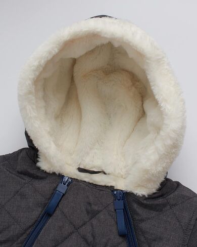 URBAN REPUBLIC Baby Boys' Pram Snowsuit - Quilted Fleece Lined Snowsuit with Gloves - Outerwear Coveralls (Sizes: 3-9M) in Saudi Arabia