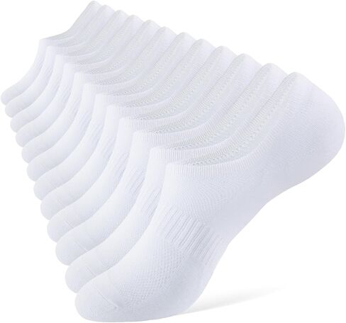 ​No Show Socks Men, 6 Pairs ​Cotton ​Thin Low Cut Ankle Socks, Non Slip Invisible Sock for Loafer Sneakers in Kuwait