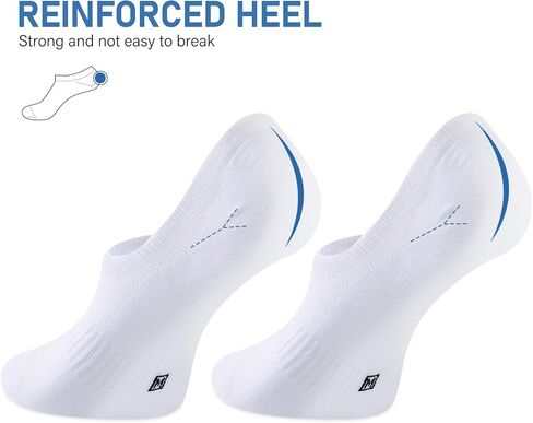 ​No Show Socks Men, 6 Pairs ​Cotton ​Thin Low Cut Ankle Socks, Non Slip Invisible Sock for Loafer Sneakers in Kuwait