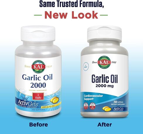 KAL Garlic Oil 2000 Softgels, 250 Count in Saudi Arabia