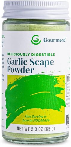 Poods Garlic Scape Powder - Monash Certified Low Fodmap ، حشو خالٍ من الغلوتين ، خالي من الغلوتين ، طبيعية 100 ٪ ، لا يوجد نشا ذرة ، مالتوديكسترين ، "النكهات" أو غيرها من الحشو in Saudi Arabia