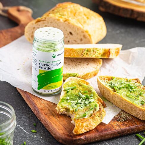 Poods Garlic Scape Powder - Monash Certified Low Fodmap ، حشو خالٍ من الغلوتين ، خالي من الغلوتين ، طبيعية 100 ٪ ، لا يوجد نشا ذرة ، مالتوديكسترين ، "النكهات" أو غيرها من الحشو in Saudi Arabia