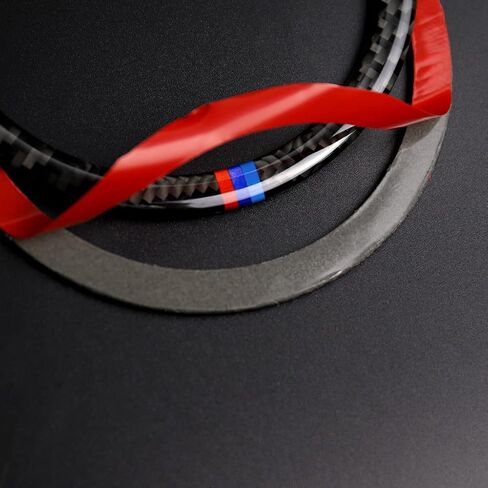 Real Premium Carbon Fiber Car Door Speaker Ring Cover Interior Trim Compatible with BMW 3 Series E90 E92 E93 325i 328i 330i 335i M3 2006 2007 2008 2009 2010 2011 2012 2013 Accessories (Style B) in Saudi Arabia
