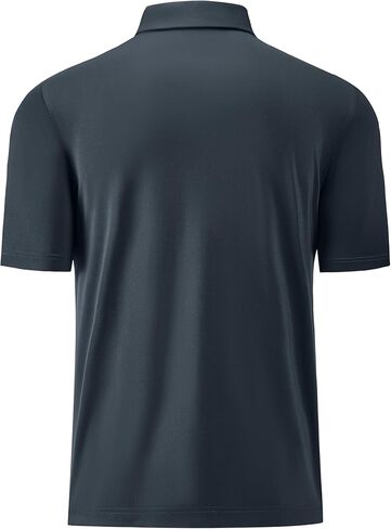 Mens Golf Shirt Short Sleeve Moisture Wicking Dry Fit Performance Casual Solid Collared Golf Polo Shirts for Men in Kuwait