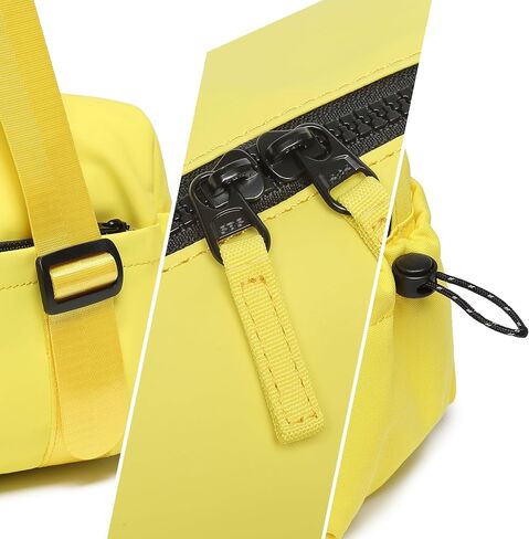 Small Gym Bag For Women Mini Gym Duffle Bag with Wet Compartment Waterproof Sports（Lemon Yellow Small） in Saudi Arabia