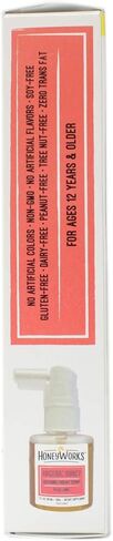 HoneyWorks Organic Honey Soothing Throat Spray with Zinc, for Kids 12 Months and up, 1 Oz, Pack of 2 in Saudi Arabia