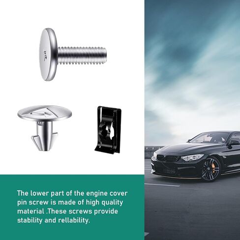 14 PCS Lower Engine Cover Bolt Pin Screws, Hardware Screws and Access Clips, Auto Replacement Parts #90674-TY2-A01, Compatible with Honda Accord Civic CRV (Silver) in Saudi Arabia