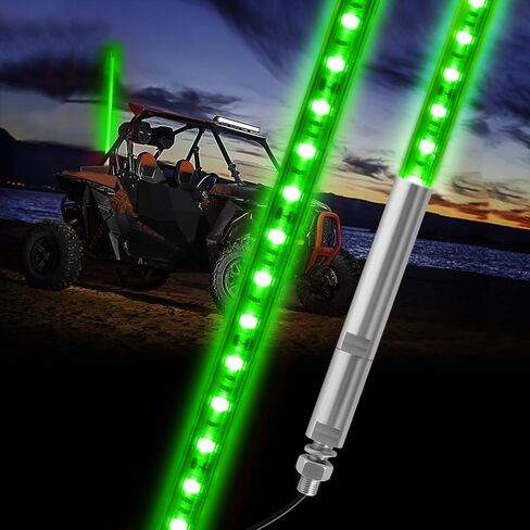 4ft LED LID WHIP ، DING.PAI 1.2M LED RED LED HODENNA FLUST FOR UTV ATV RZR CAN-AM OFF-ROAD TRACK (1 PC) in Kuwait
