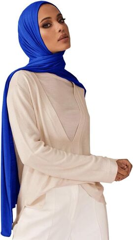 Muslin Hijab Scarf for Women Long Headscarves Fashion Head Wraps Soft Shawls in Kuwait