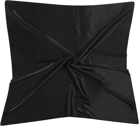 35 "وشاح رأس ساتان كبير مربع - 3pcs الحرير مثل الأوشحة الحريرية الحرير باندانا ساتان الشعر in Kuwait