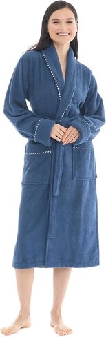 Luxurious Womens Robe, 100% Turkish Cotton, Luxury Robe for Women, Terry Cloth Long Spa Bathrobe in Kuwait