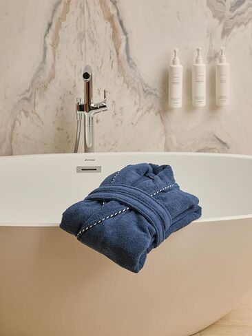 Luxurious Womens Robe, 100% Turkish Cotton, Luxury Robe for Women, Terry Cloth Long Spa Bathrobe in Kuwait