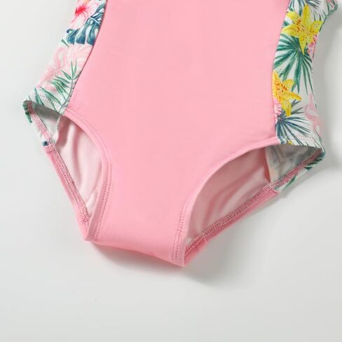 U·nikaka Baby Girls One Piece Swimsuits with Boyshorts Toddler Bathing Suit Little Girls Swimsuits Summer Swimwear 2-6Y in Saudi Arabia