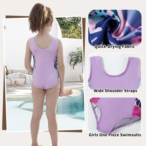 U·nikaka Baby Girls One Piece Swimsuits with Boyshorts Toddler Bathing Suit Little Girls Swimsuits Summer Swimwear 2-6Y in Saudi Arabia