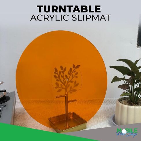 Acrylic Turntable Mat-Platter Vinyl Slipmat for 12 Inches LP Players-Reduced Noise & Improves Sound Quality & Provides Tighter Bass-Anti Static Record Player Mat. in Kuwait