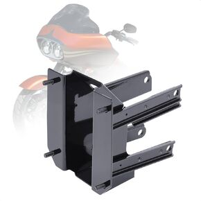 Motorcycle Front Fairing Support Mount Bracket Compatible with 1998-2013 Harley Touring Road Glide, Replacement for 58530-10, Steel, Black