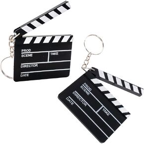 Windy City Novelties 12 Pack Hollywood Clapboard Keychains - Movie Movie Night Decorations & Party Favors