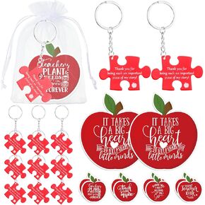 Remuuly Teacher Appreciation Gifts in Bulk Acrylic Teacher Keychain Thank You Card End of School Year Gifts