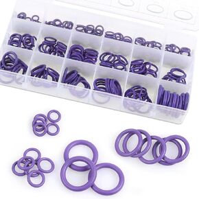300 PCS Automobile Sealing Ring, Repair Kit O-Ring, Rubber High Pressure Gasket, Universal for Most Cars (Black)