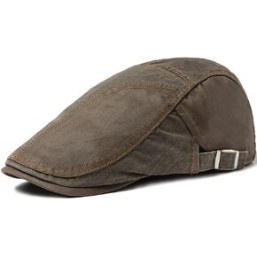 Newsboy Cap for Men Adjustable Ivy Flat Cap Gatsby Cabbie Driving Retro Beret for Mens Womens
