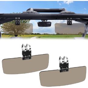 Starknightmt 2 Packs UTV Sun Visor لأعمدة لفة 1.5 "-2" ، وحماية من أشعة الشمس متوافقة مع Polaris RZR Can Am Maverick X3 Commander Kawasaki Mule Pioneer 1000