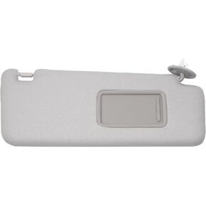 Dasbecan Front Left Driver Side Sun Visor with Vanity Light Compatible with Toyota 4Runner 2010-2023 Replaces# 74320-35A91-B1 (Gray)