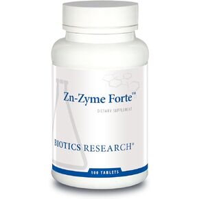 Biotics Research Zn-Zyme Forte 25 mg Zinc, Immune System Support, Optimal Cellular Function, Tablet-Based with Added antioxidants. 100 Tablets
