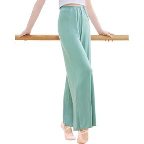 Daydance Modal Teen Girls Women Palazzo Pants for Dance ، Wide Loughwear للباليه ، والعمل ، اليوغا