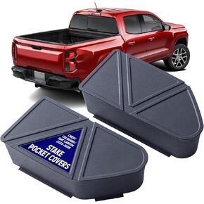 أغطية جيب الحصة متوافقة مع 2023 2024 2025 2026 تشيفي كولورادو الملحقات ، Canyon Accessories Bed Rail Courge Coves Fit for 2024 Chevy Colorado Trail Boss Accessories-2 PCS ، Silicone