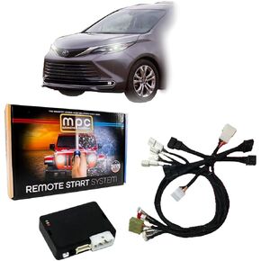 MPC Remote Starter Compatible with 2021-2025 Toyota Sienna Hybrid Push-to-Start | Plugin T-Harness - Factory Remote Activated - Press 3X to Start - Custom Firmware Preloaded - USA Tech Support