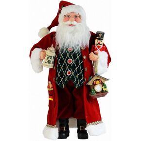 مجموعة Windy Hill Collection 16 "بوصة دافئة Cuckoo Clock Santa Claus Christmas Decoration 167090