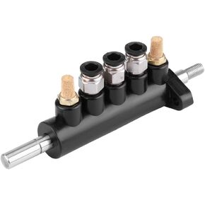 KIMISS Tire Air Control Valve Foot Pedal Valve for Tire Changer Machine, Aluminum Alloy 8mm OD Tubing Connectors Tyre Machine Pneumatic Switch Type A
