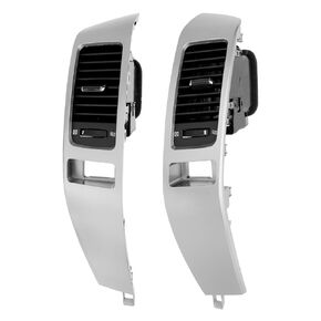 لوحة تقليم A/C Center Dash Air Vent ، إطار إدراج منفذ وحدة التحكم ، متوافق مع 2003-2009 لكزس GX470 ، لاند كروزر برادو 120 ، يحل محل# 55474-60040 ، 55475-60040 (الفضة)