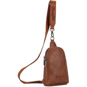 Wrangler Small Crossbody Sling Bags for Women Fanny Packs Chest Bag for Travel Gift