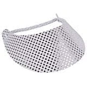 Clarke Glitz Confetti Foam Visor (الفضة البيضاء)