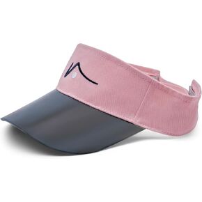 VISTO Sports Visor with See-Through Brim – No-Glare UV Sun Protection – 100% Chino Cotton – Adjustable Velcro Strap