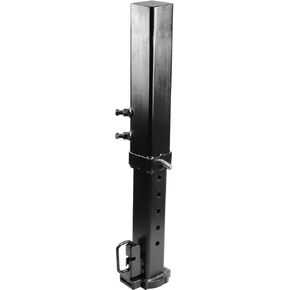 Heavy Duty Square Tube Gooseneck Trailer Coupler with Load Pin, 2-5/16" Ball Size Capacity 25000 LBS Adjustment 8", Black