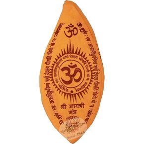 Is4a Gaumukhi Jap Mala Bag (Om Shiva Gayatri Design) Indian Handicraft Cotton Gomukhi japa mala bage ، صلاة Mala japa jholi للتغنيع Jap ، Japa التأمل واليوغا.