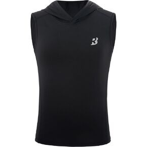 قمصان Roadbox Boys Tank Tops Athletic Hoodie ، وقميصًا سريعًا للرياضة الجافة الجافة.